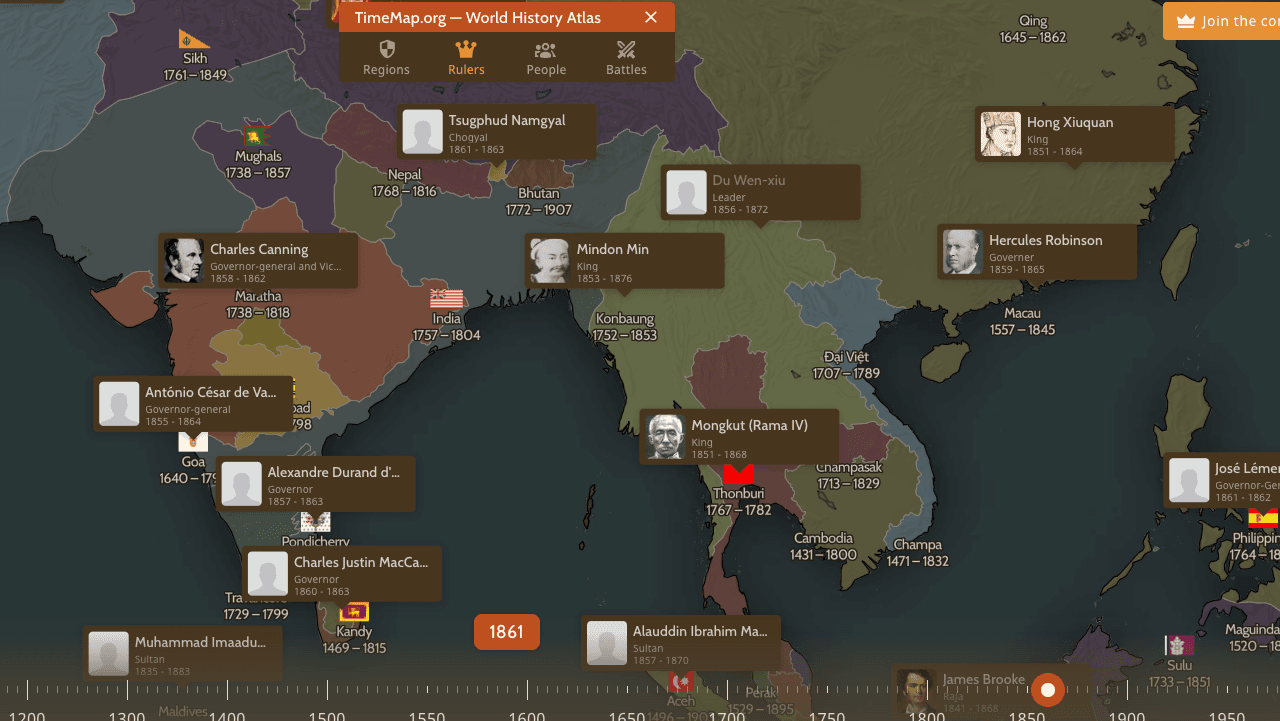 oldmapsonline map of rulers