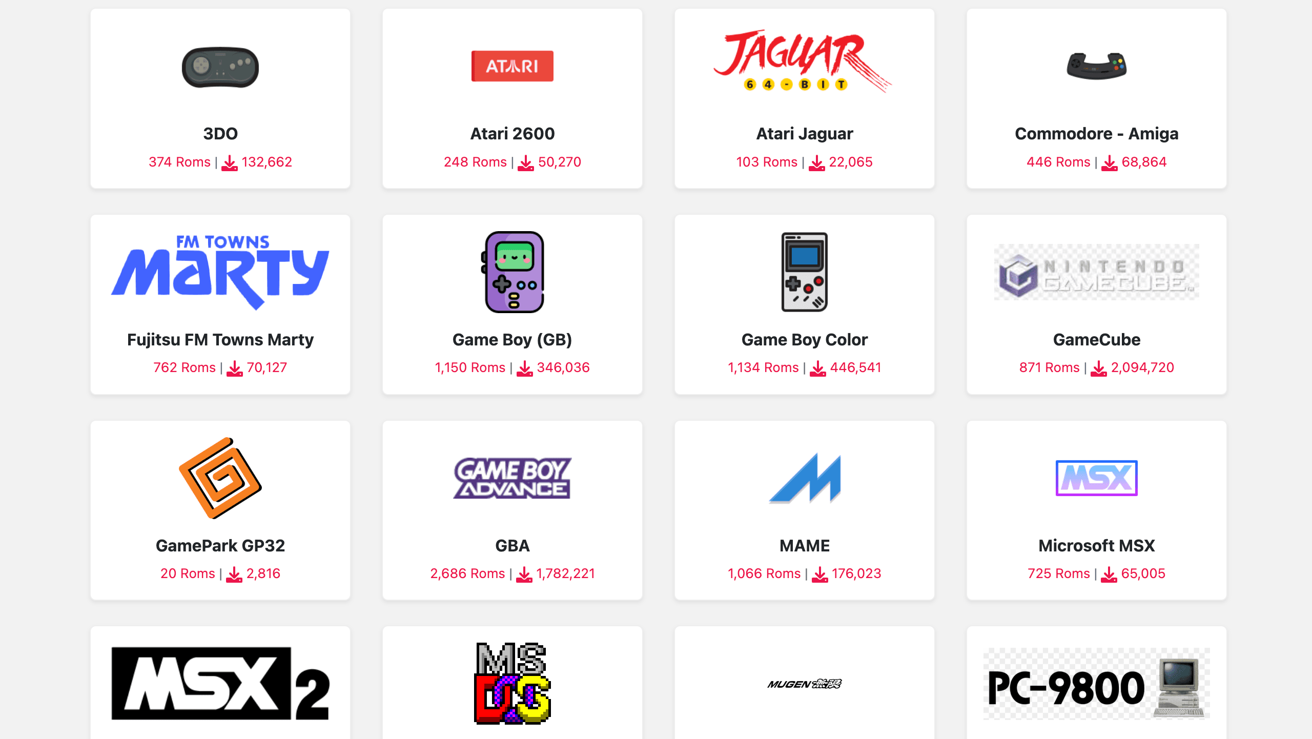 romsfun console roms